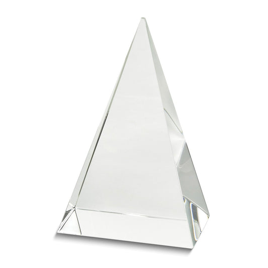 Medium Crystal 8.25in Pyramid Trophy/Award