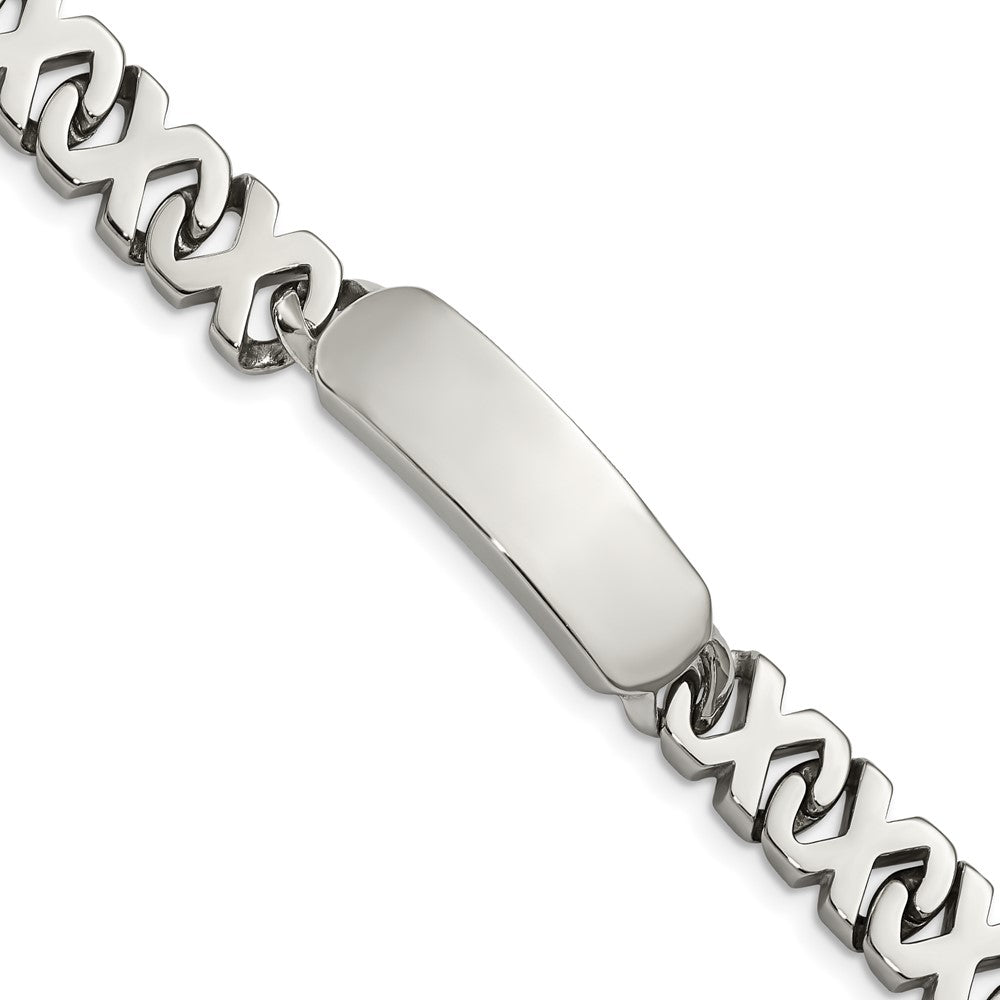 Stainless Steel Polished 8.25in ID Bracelet 8.25 inches