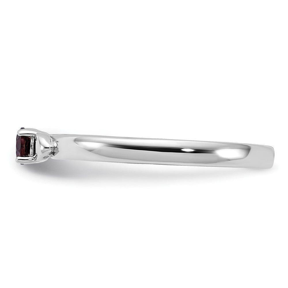 Sterling Silver Stackable Expressions Garnet Ring
