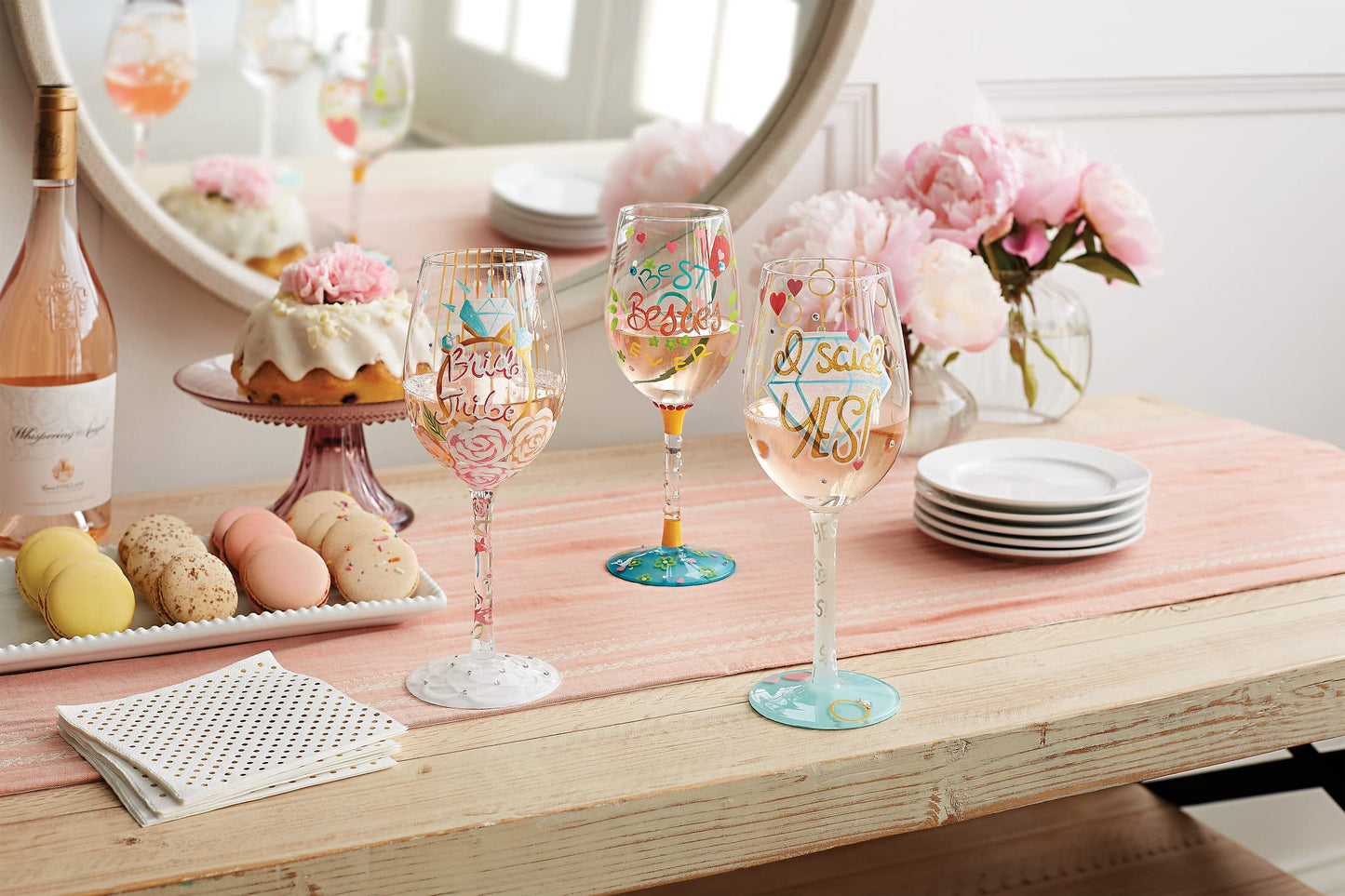 Lolita Best Besties Ever Wine Glass 9.1in H