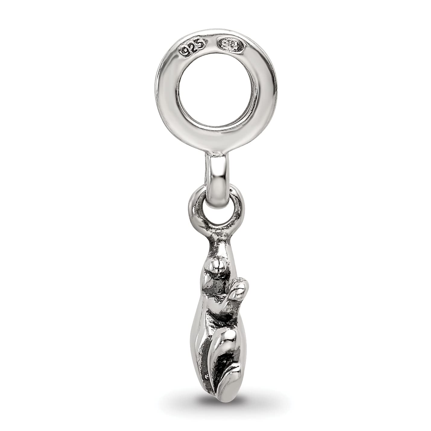 Sterling Silver Reflections Frog Dangle Bead