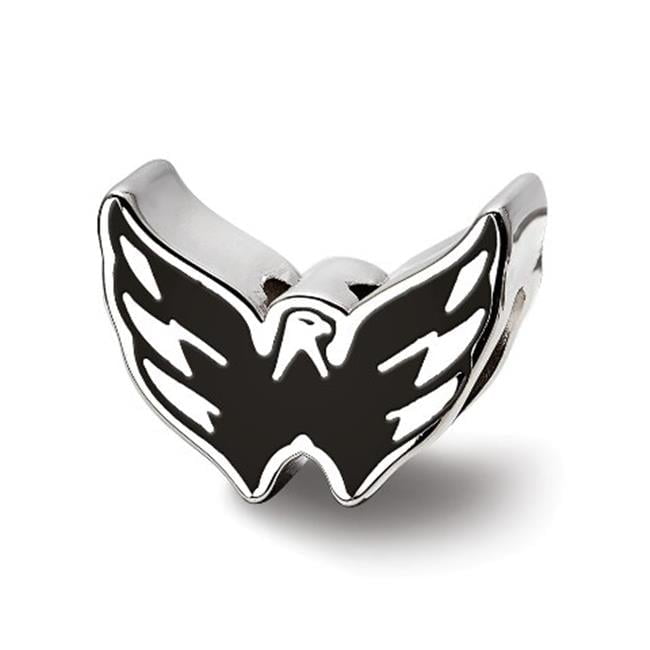 Sterling Silver NHL LogoArt Washington Capitals Enameled Logo Bead