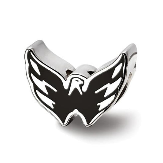 Sterling Silver NHL LogoArt Washington Capitals Enameled Logo Bead