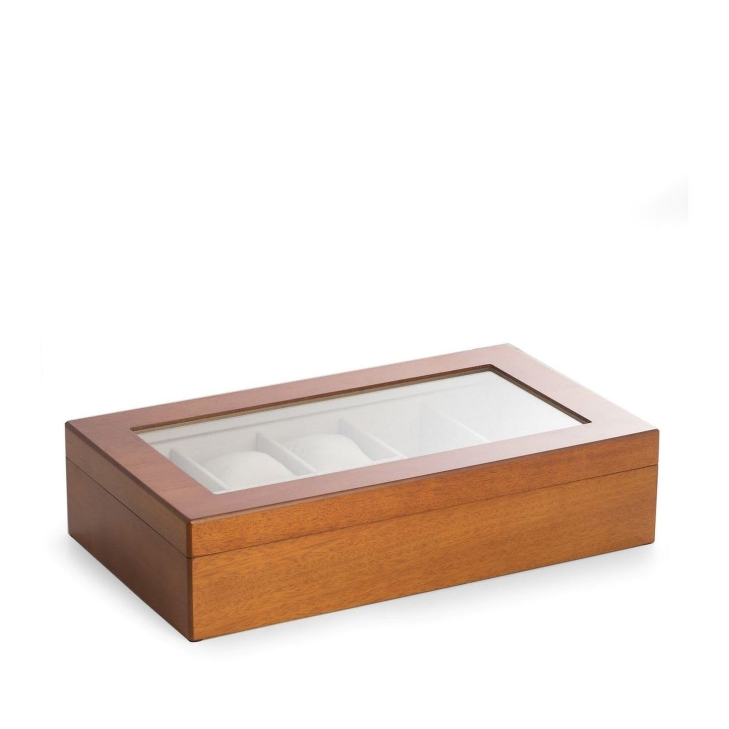 Bey Berk Cherry Wood Six Watch & Two Sunglass Storage Box