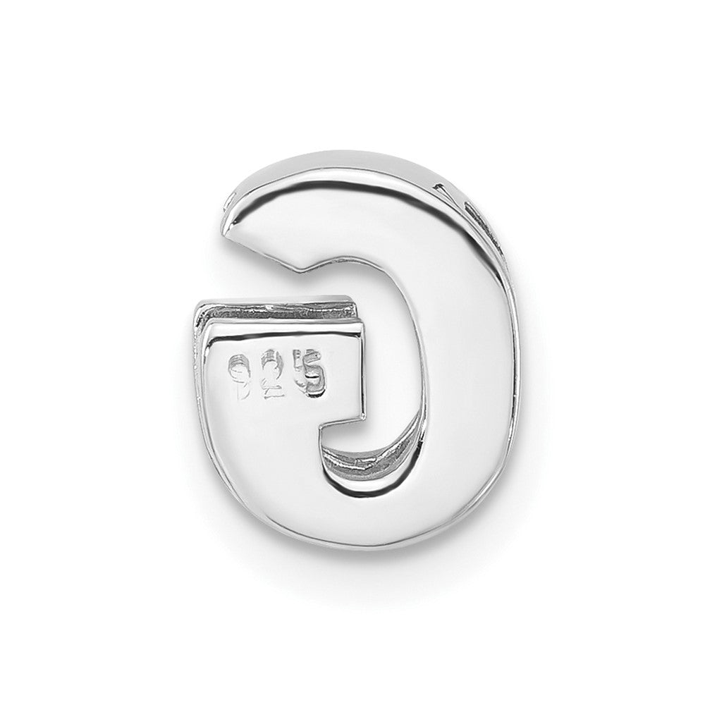 Sterling Silver Polished G Initial Slide