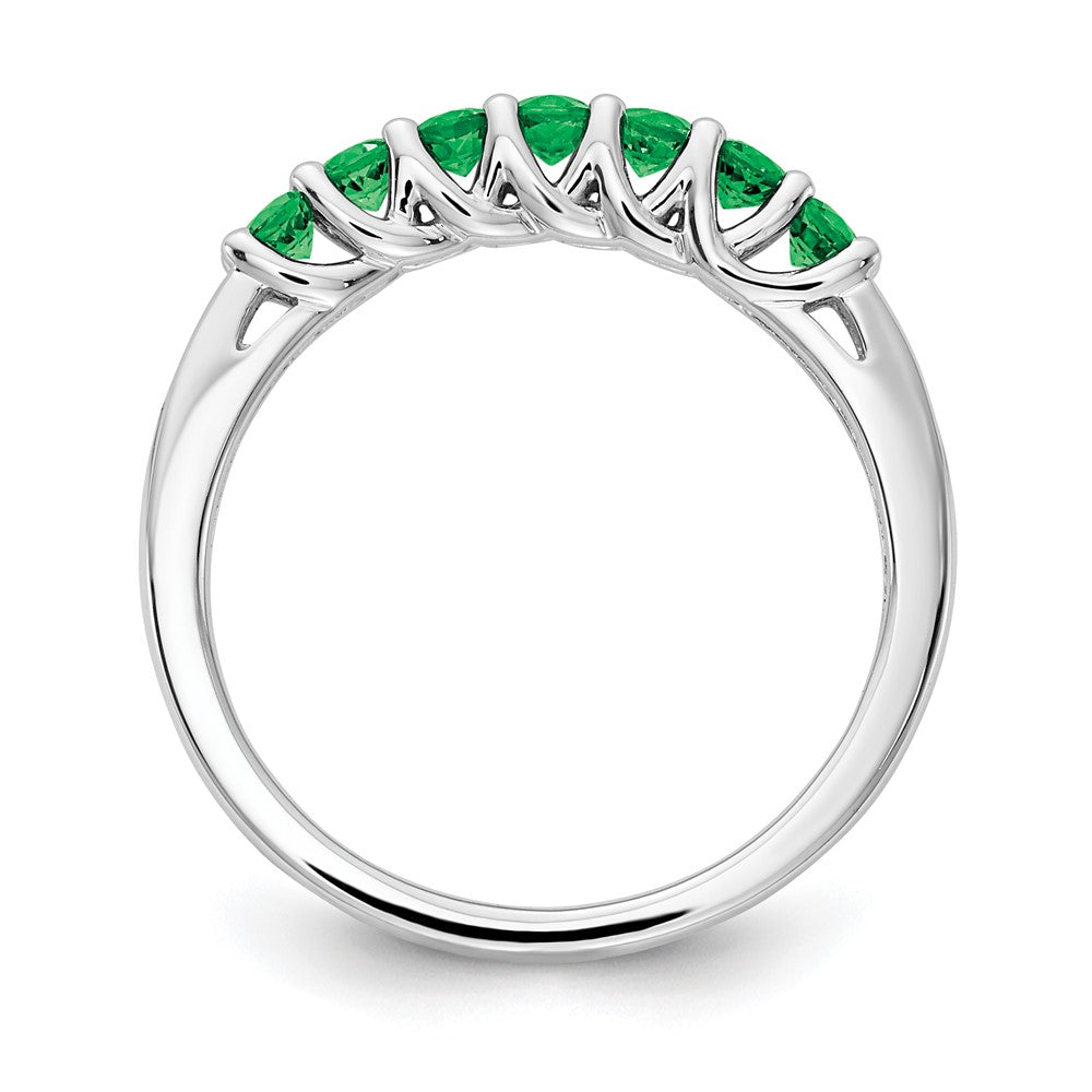 SS Cr. Emerald and Diamond 7 - 2.5MM RD, 2 - 200' RD - Stone:B Mel:S45
