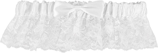 Lace Bridal Garter (One Size Fits Most) (Lace With Ribbon)