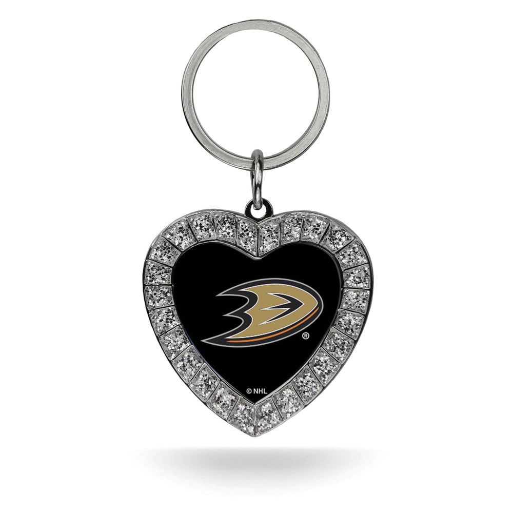 NHL Anaheim Ducks Rhinestone Heart Key Ring QGC7962