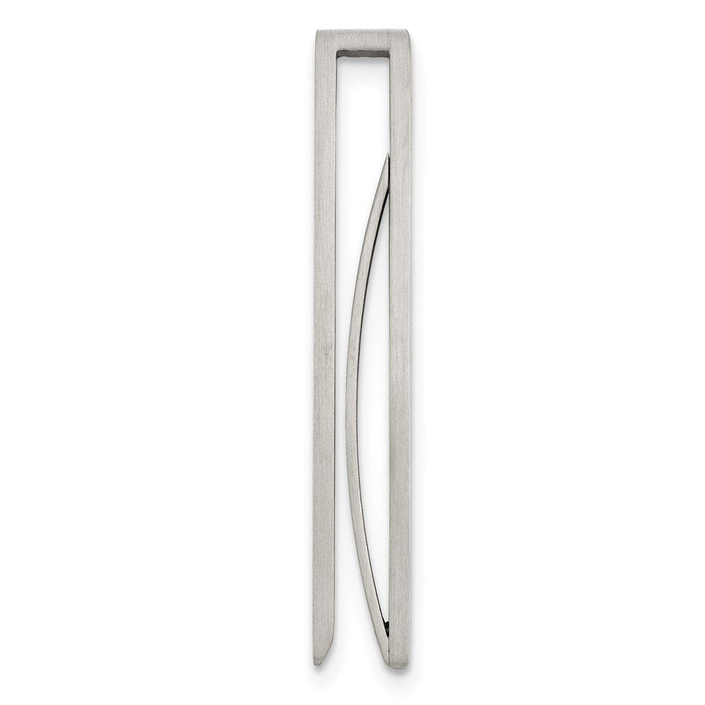 Chisel Stainless Steel Enameled Tie Clip
