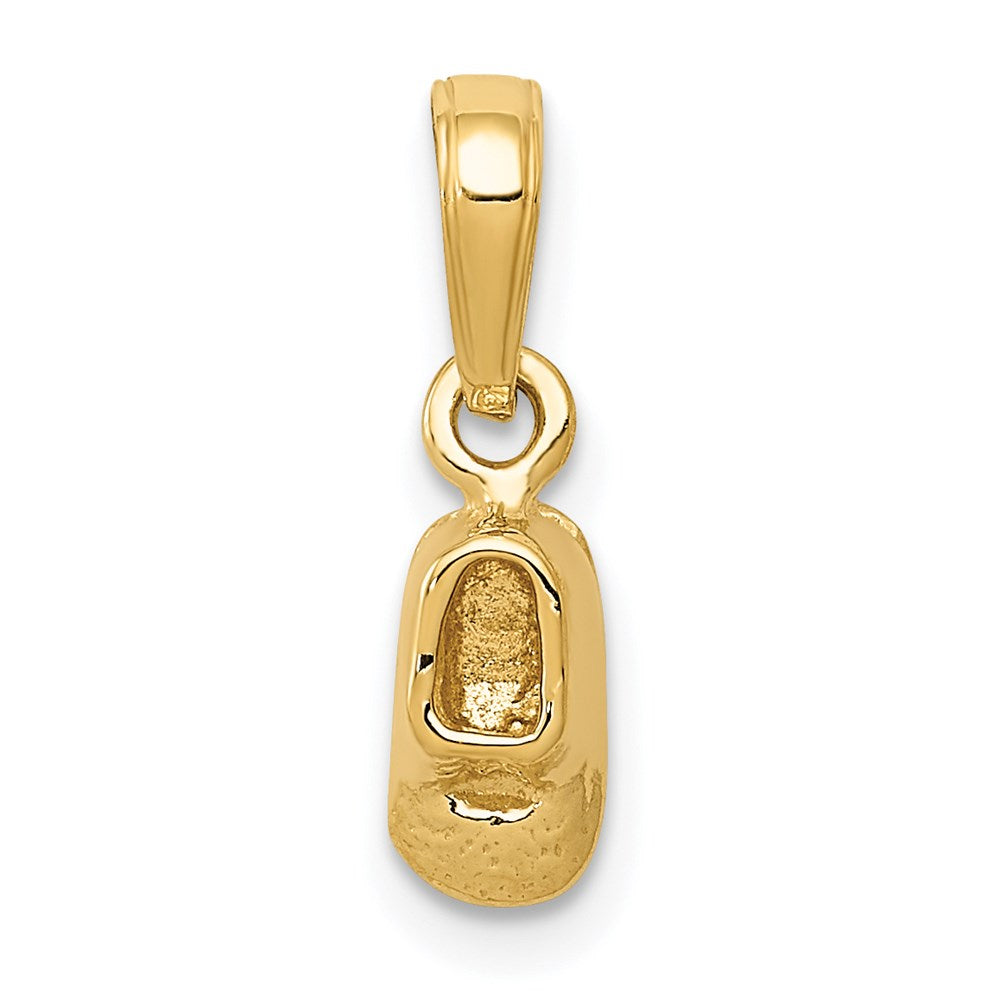 14k  3D Baby Shoe Charm