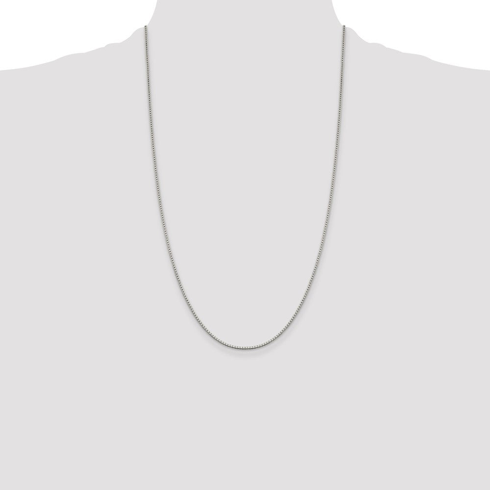Sterling Silver 1.4mm Box Chain 26 Inches