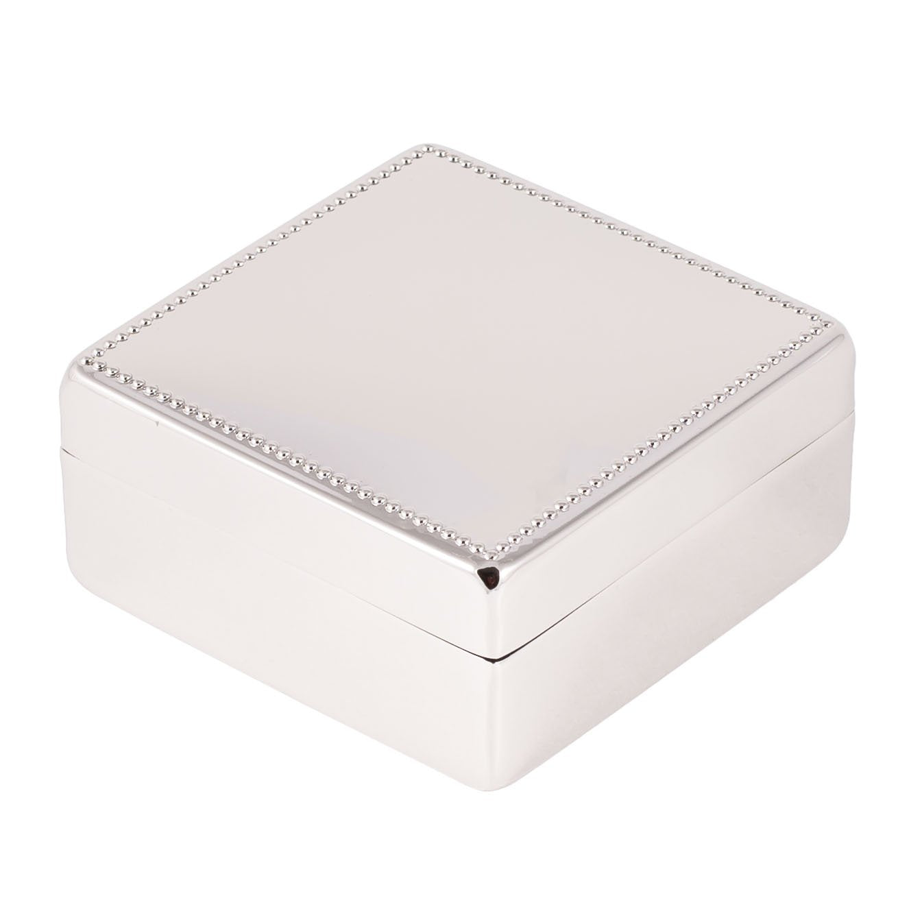 CGI Beaded Square Box, 3.25"