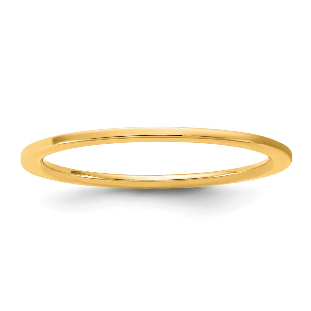 14KY 1mm Standard Flat Comfort Fit Band Size 10