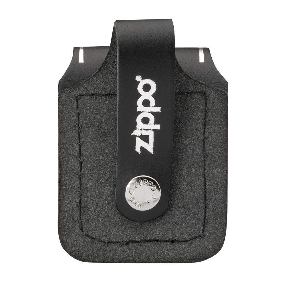 Zippo HDPBK Black Leather Harley Davidson Logo Lighter Pouch