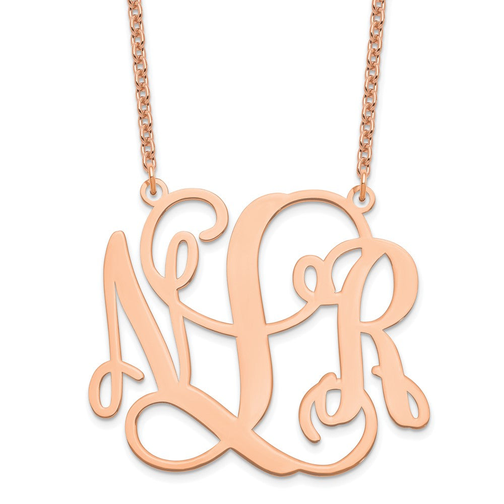 Brass Gold-plated .018 Gauge Monogram Plate