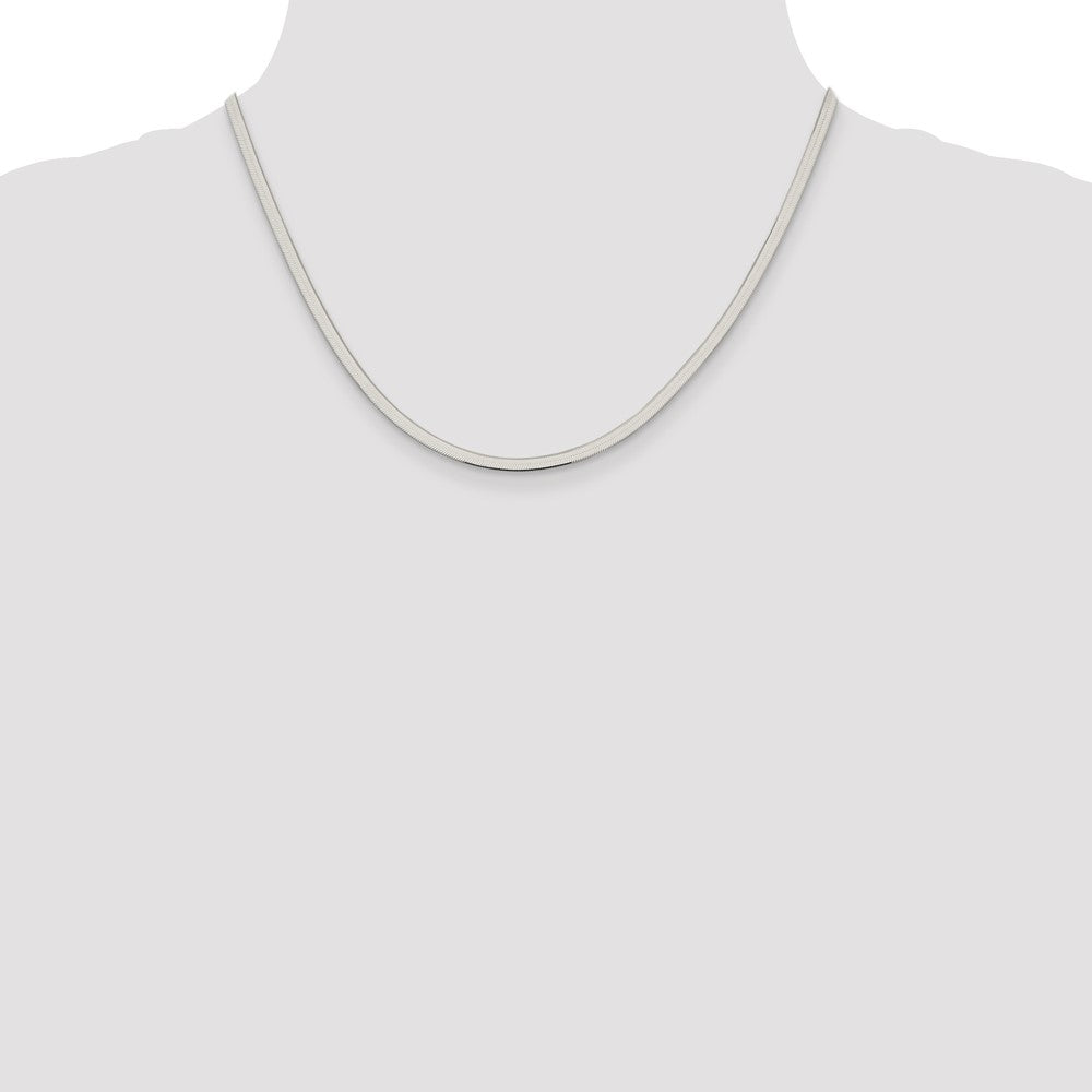 Sterling Silver 3mm Magic Herringbone Chain 18 Inches