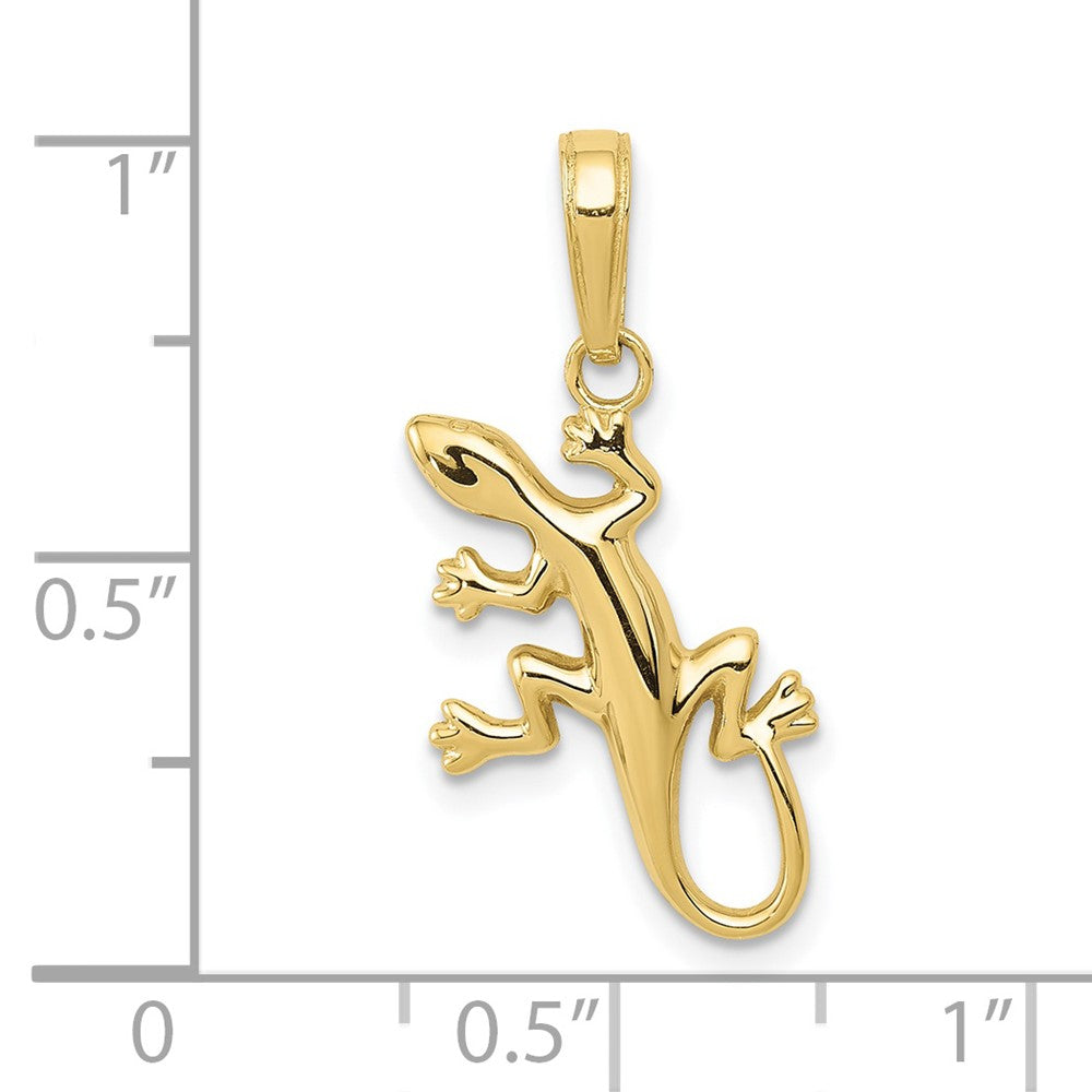 10k Gold Gecko Pendant