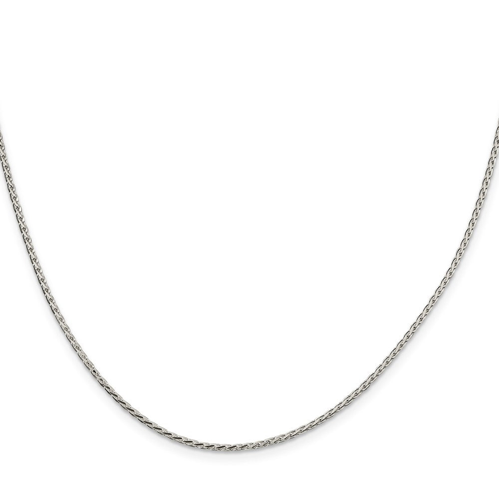 Sterling Silver 1.7mm Diamond-cut Round Spiga Chain 28 Inches