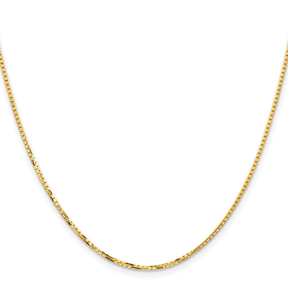 14K 1.45mm Concave Box Chain