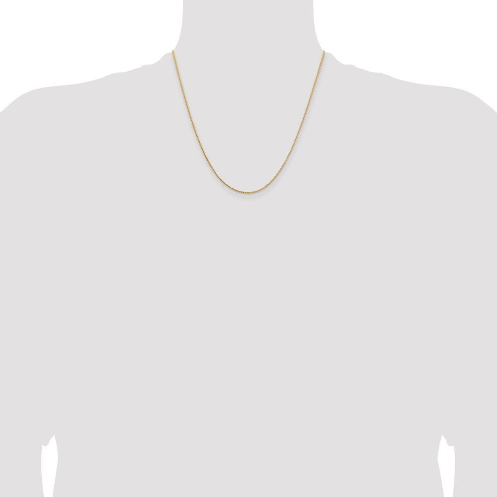 14K 1.15mm D/C Open Franco Chain