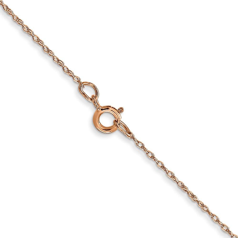 10K Rose Gold .5 mm Cable Rope Chain