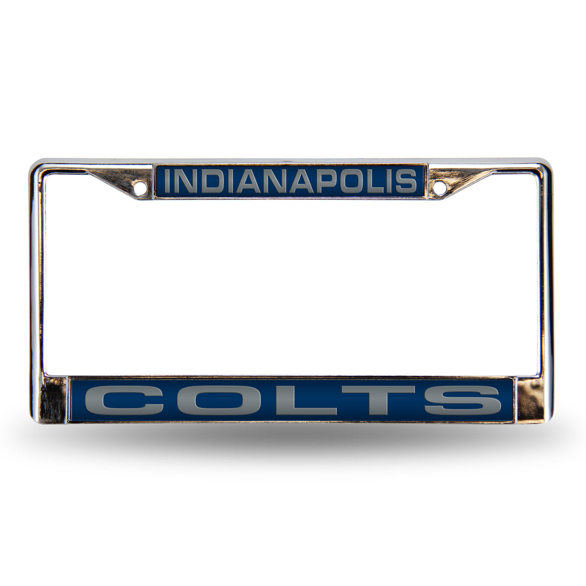 Indianapolis Football Colt's Chrome Metal Laser Cut License Plate Frame