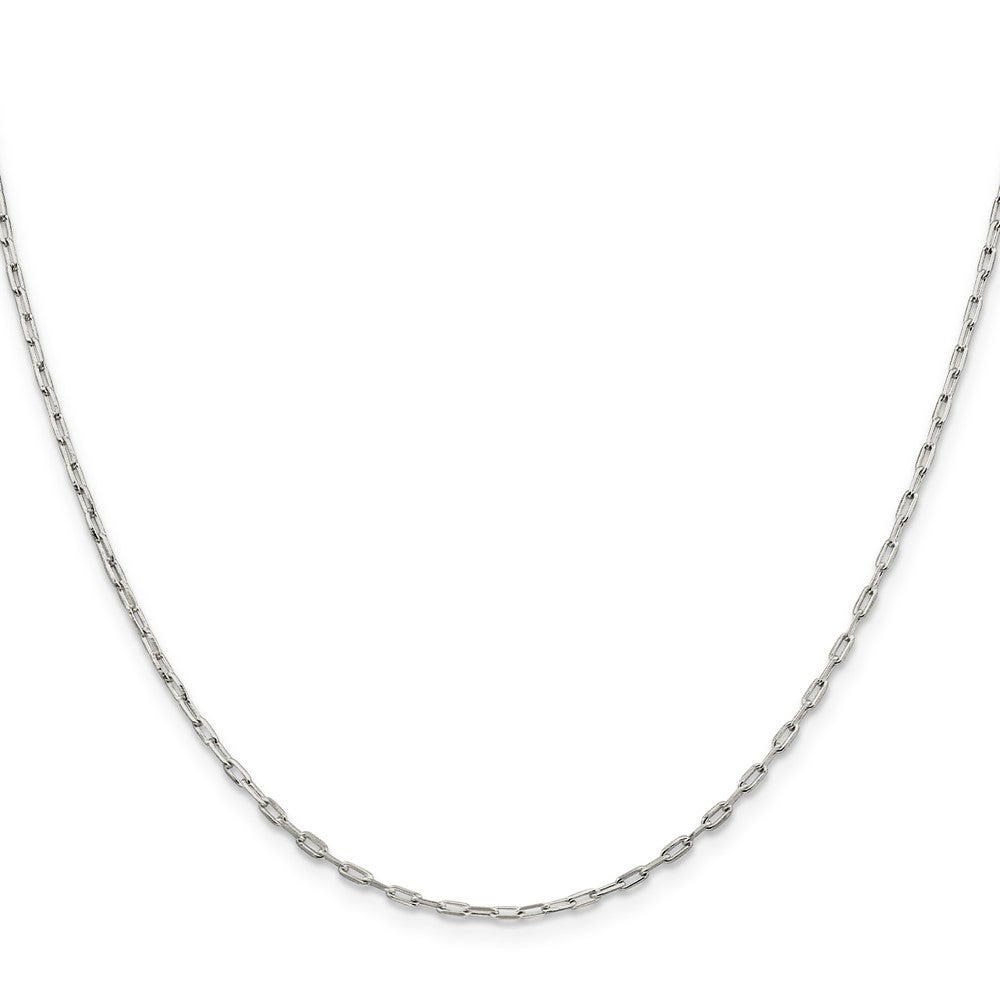 Sterling Silver 1.75mm Elongated Open Link Chain 16 Inches