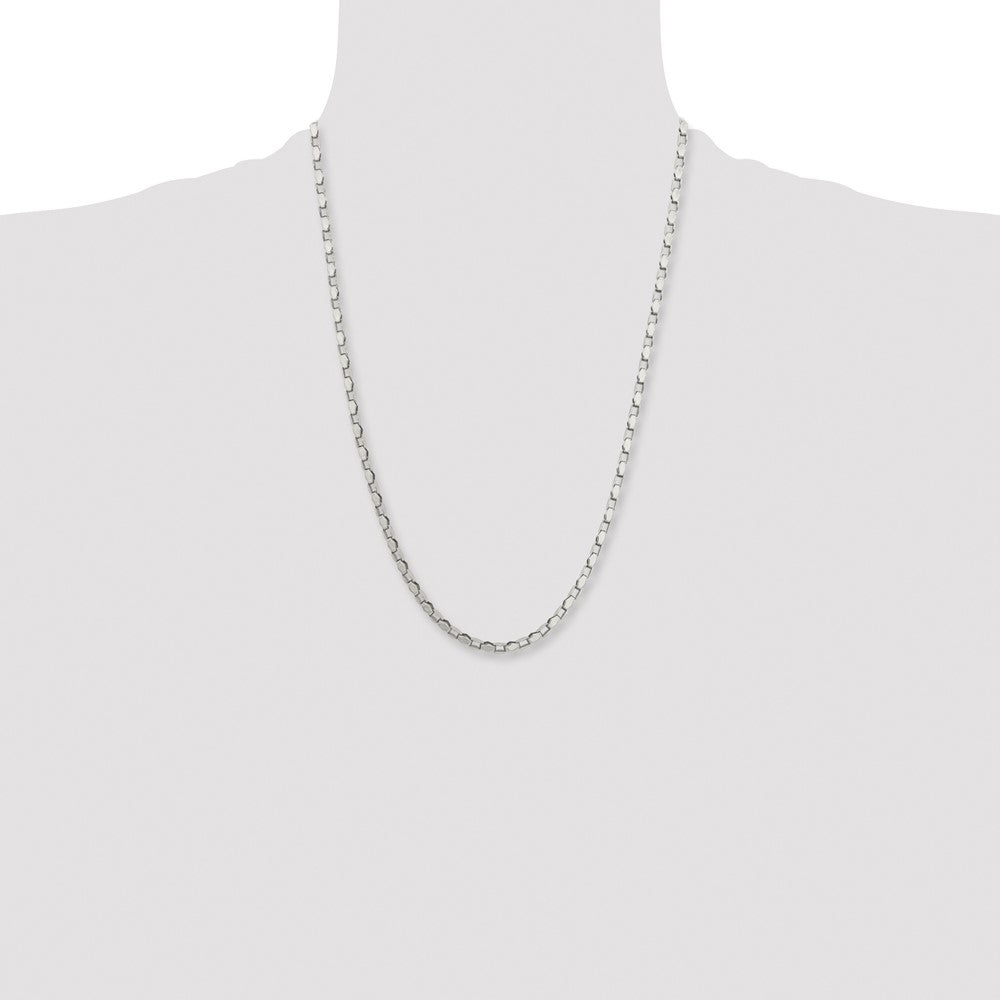 Stainless Steel Polished Fancy Link 24in Chain
