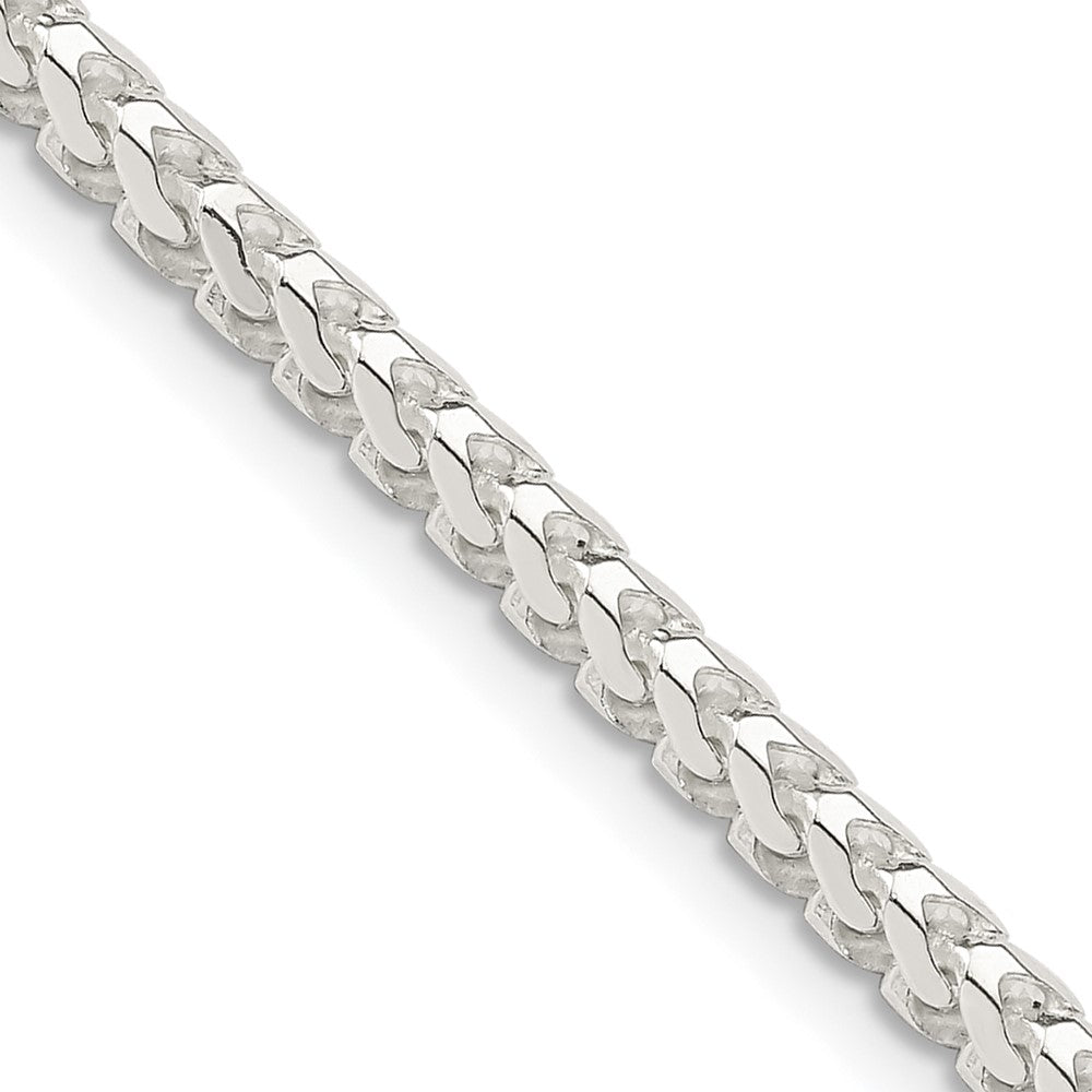 Sterling Silver 3.1mm D/C Square Franco Chain 20 Inches