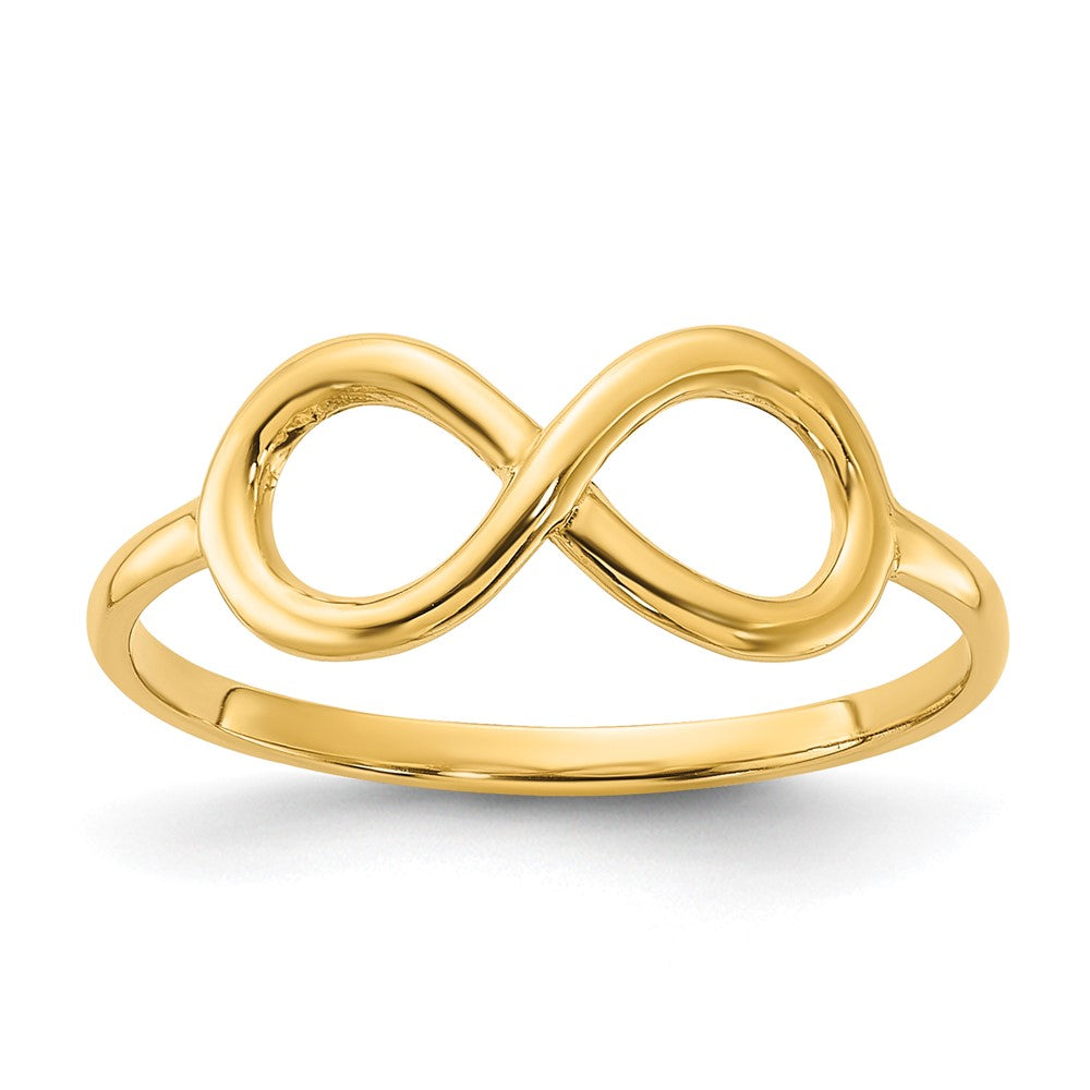 14k Polished Infinity Ring Size 7