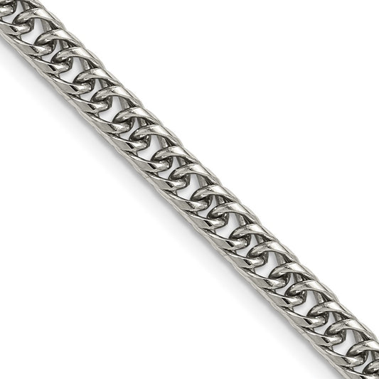 Chisel Stainless Steel Polished 5mm 20 inch Double Curb Chain