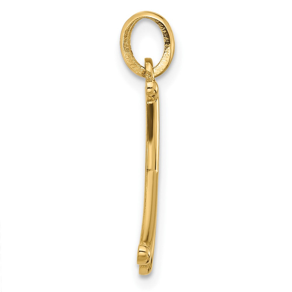 14k Yellow Gold Fancy Letter X