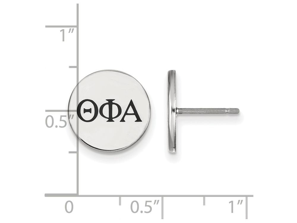 Sterling Silver Official Licensed Greek Sororities Theta Phi Alpha (???) Enameled Post Earrings