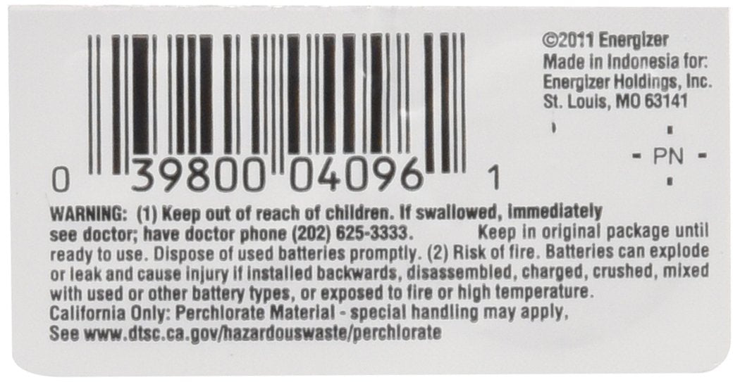 Energizer CR1632 Lithium Coin Cell Batteries, 5 Pack