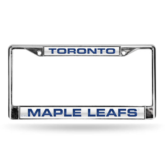 Toronto Hockey Maple Leaf's Chrome Metal Laser Cut License Plate Frame