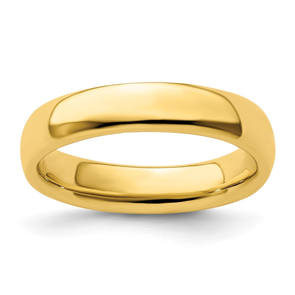 Sterling Silver Stackable Expressions Gold-plated Polished Ring Size -9