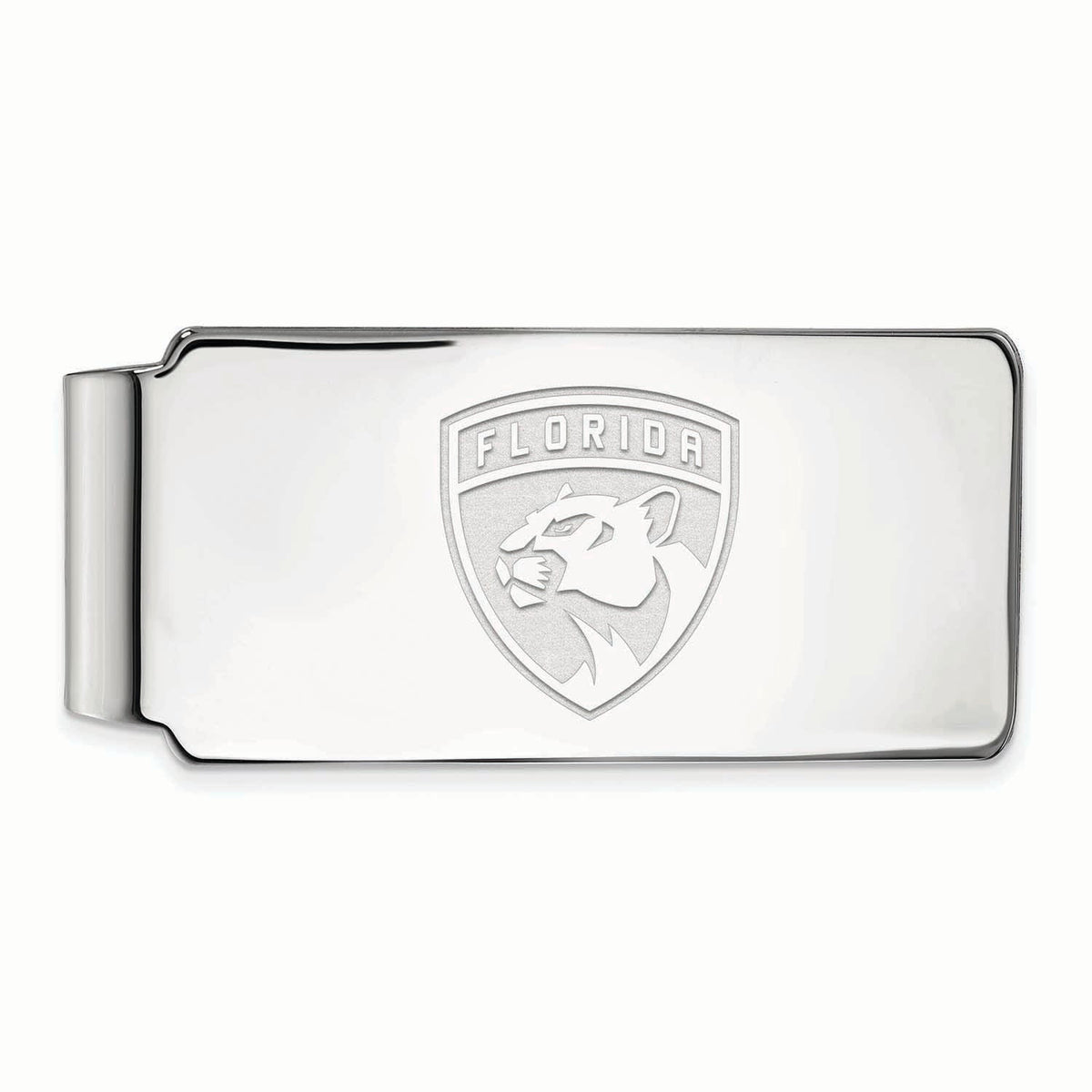 Silver Florida Panthers Money Clip