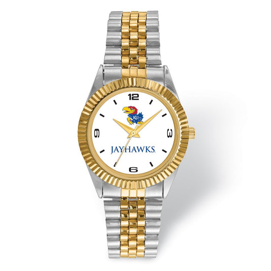 LogoArt University of Kansas Pro Two-tone Gents Quartz Watch QUKS165