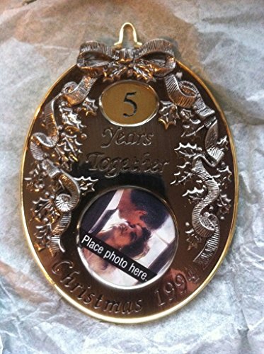 hallmark 1994 5 year anniversary year Silver Christmas ornament
