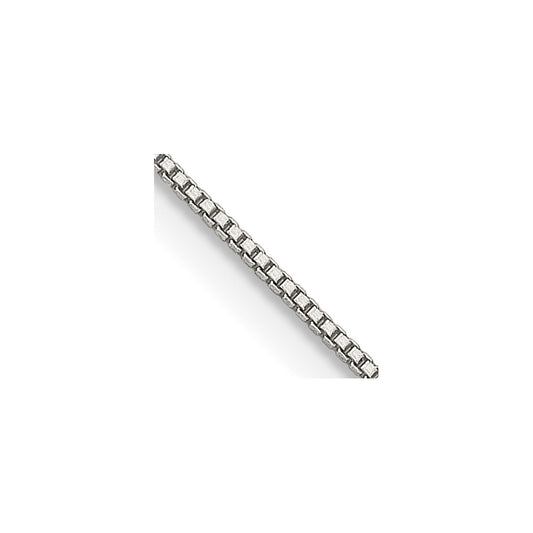 Sterling Silver .6mm Box Chain w/4in ext. 22 Inches