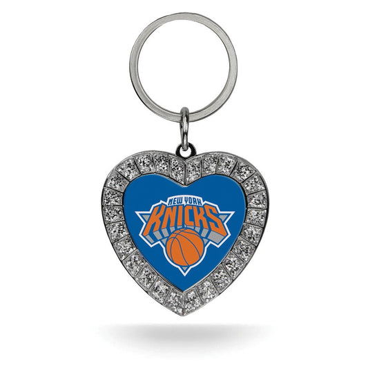 NBA New York Knicks Rhinestone Heart Key Ring QGC7919