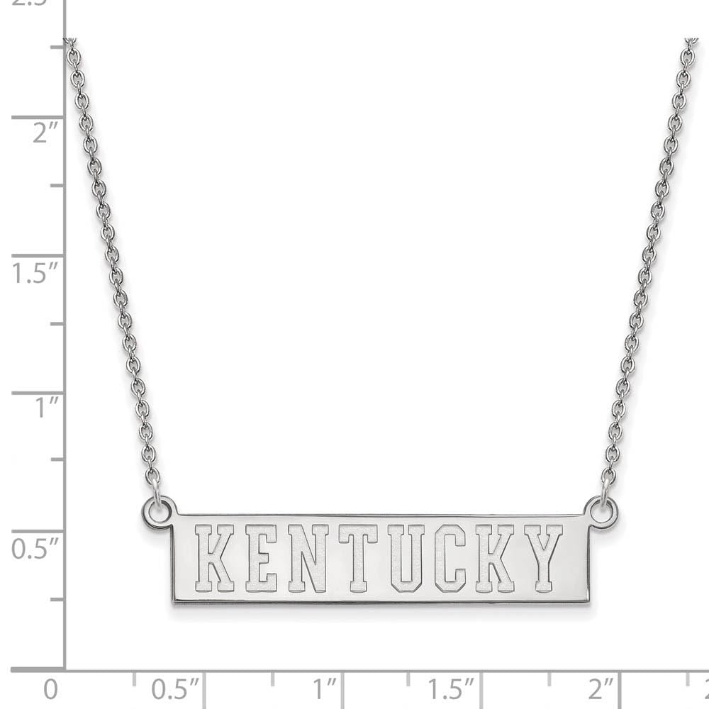 Women's Kentucky Wildcats Sterling Silver Small Bar Necklace