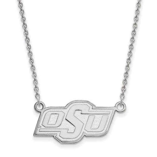 LogoArt Sterling Silver Oklahoma State University Small Pendant Necklace Female Adult
