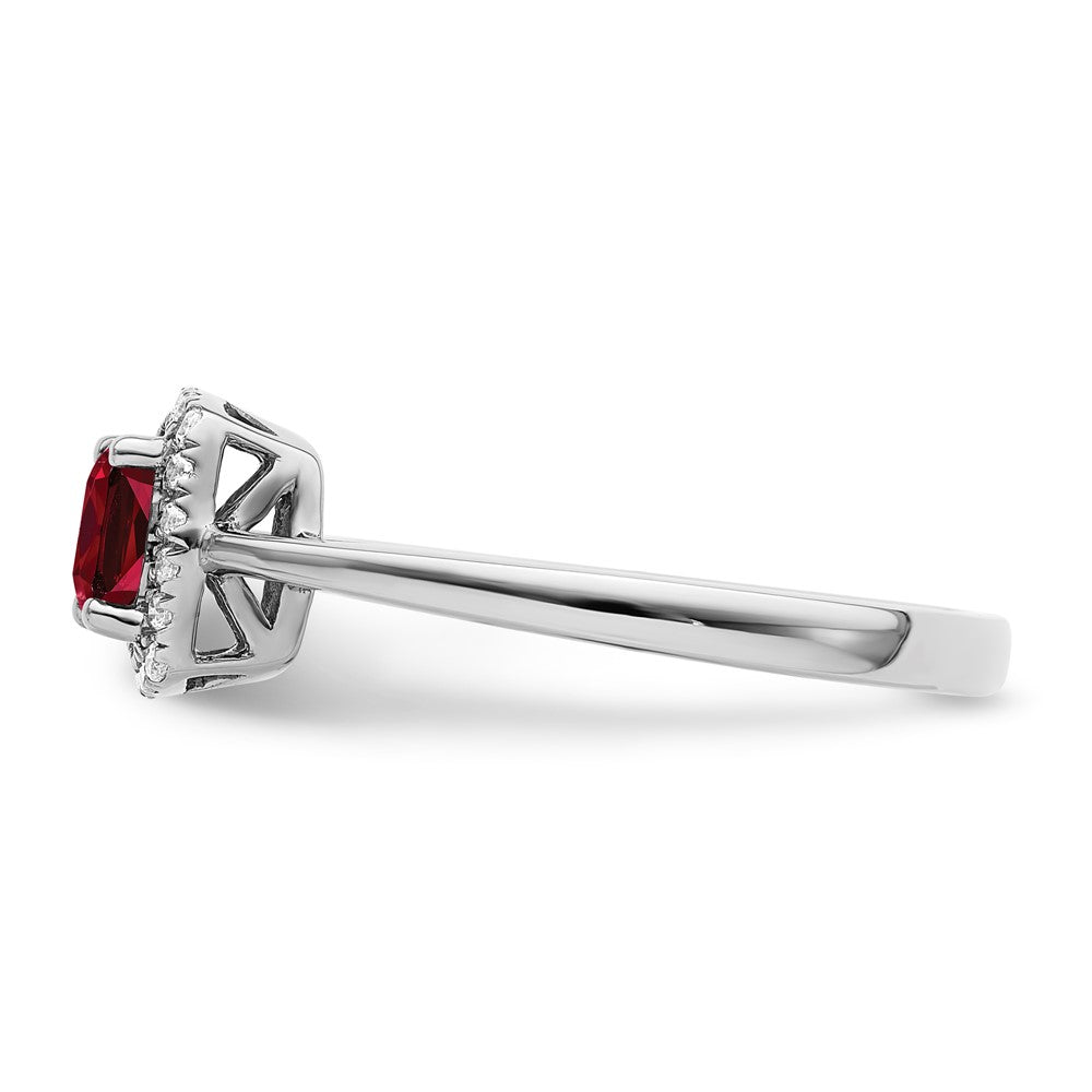 SS ANT Created Ruby and Diamond Ring