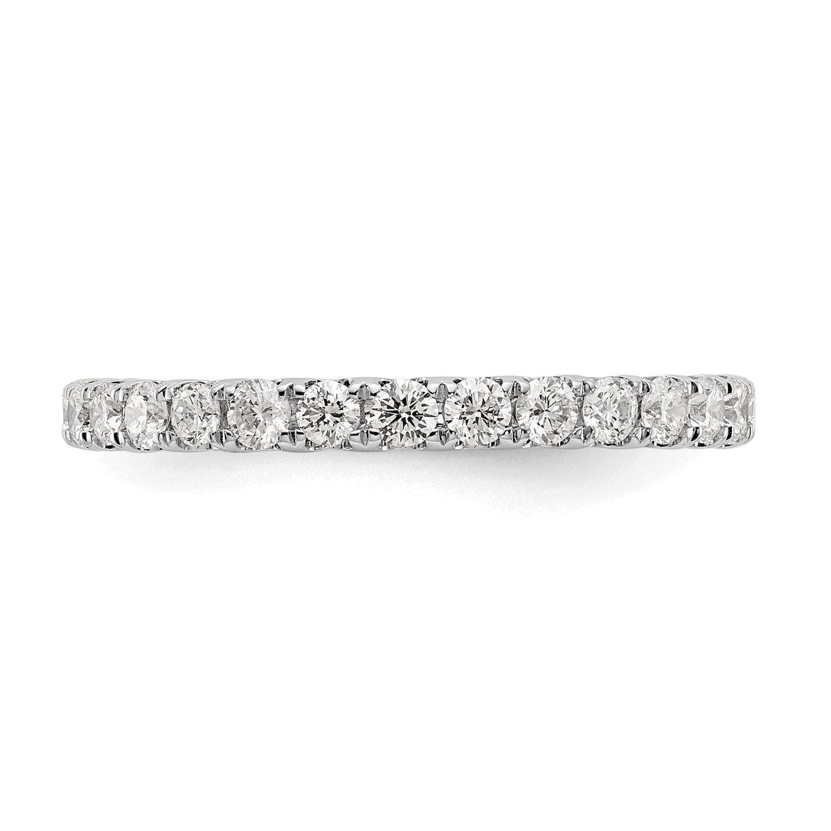 True Origin 14K White Gold 1 carat Lab Grown Diamond VS+ F+ Size 6 Complete Eternity Band