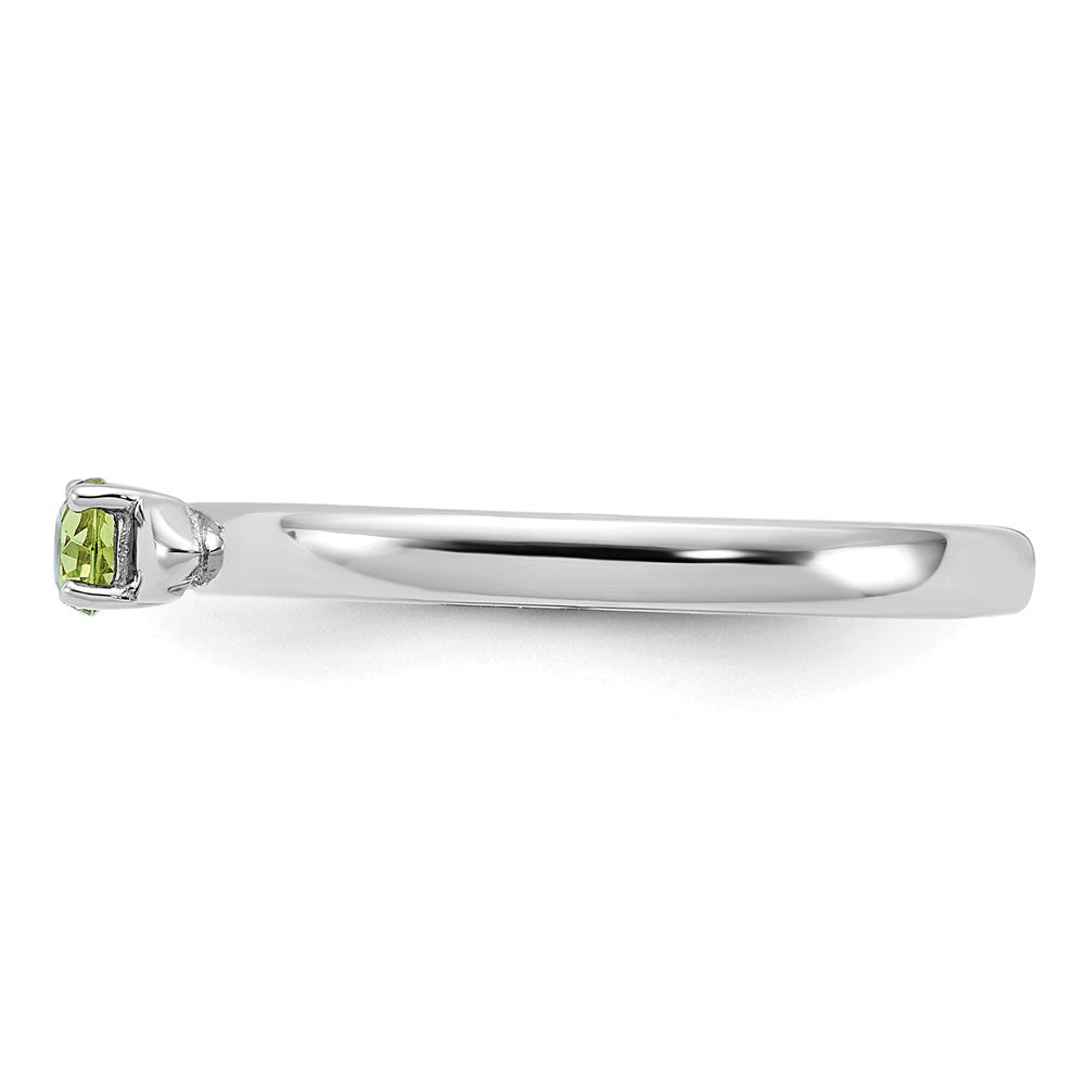 Sterling Silver Stackable Expressions Peridot Ring