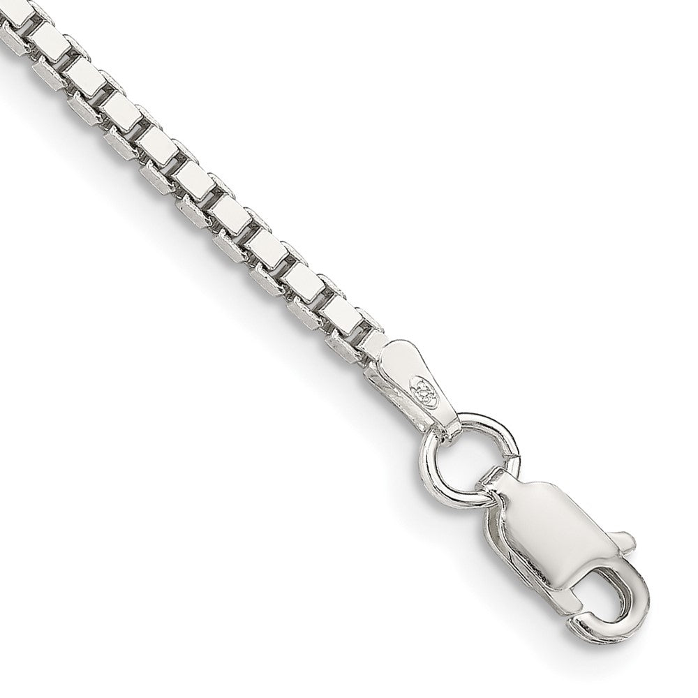 Sterling Silver 1.9mm Box Chain 8 inches