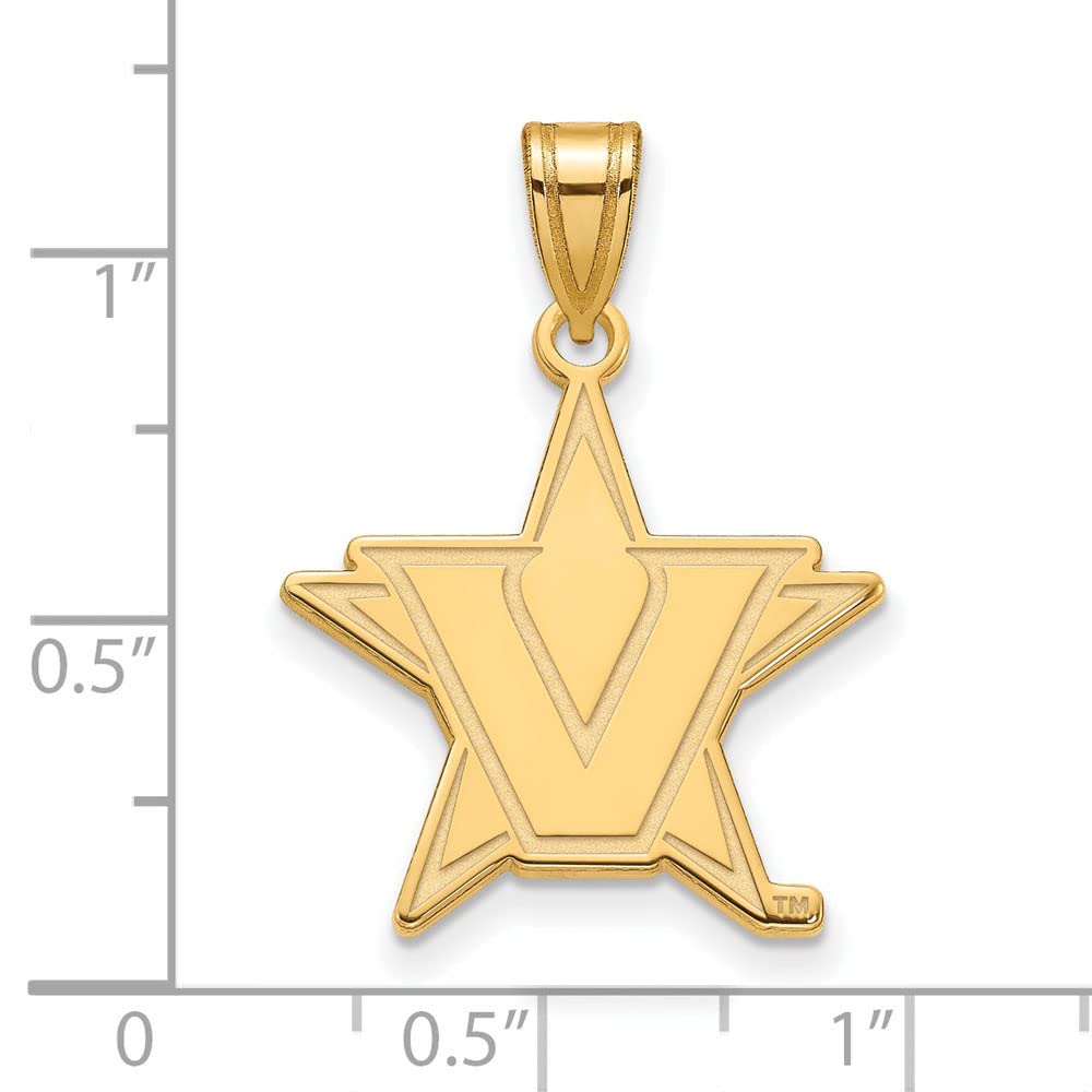 14ky LogoArt Vanderbilt University Large Pendant Q4Y006VAU
