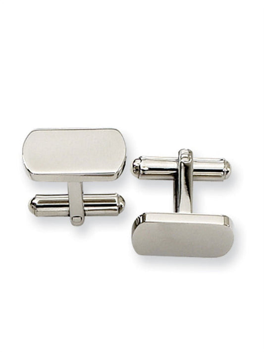 Stainless Steel Polished Cuff Links