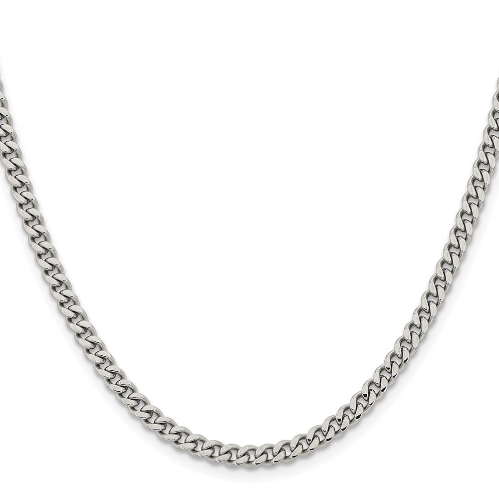 Stainless Steel Polished 4mm 22in Curb Chain